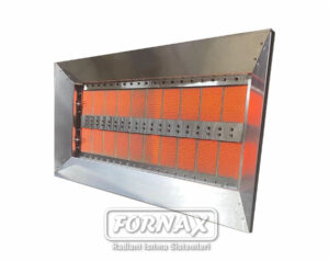 Endüstriyel Radiant Isıtıcı Çiftli 10 lu